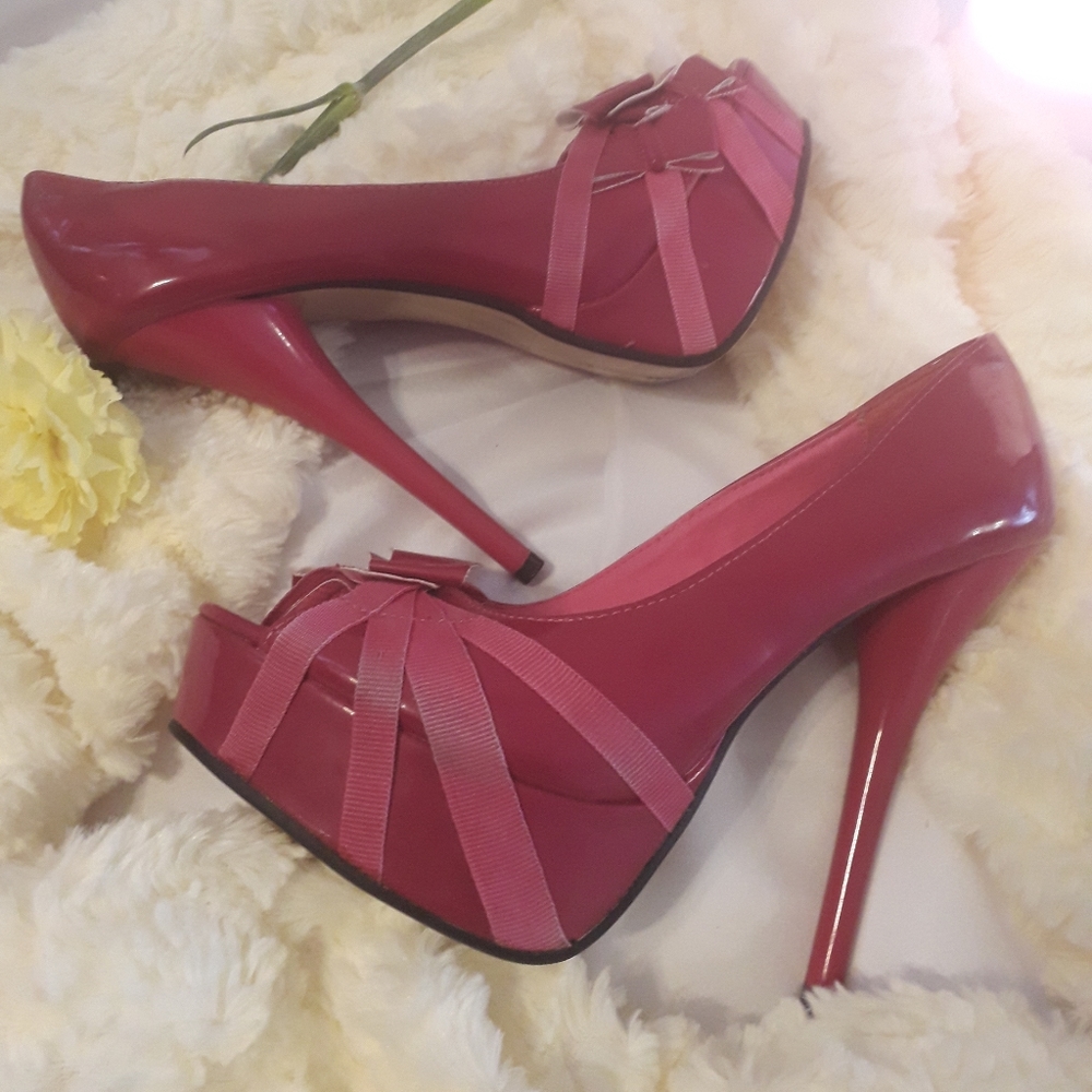 DBDK pink platform shoes never used